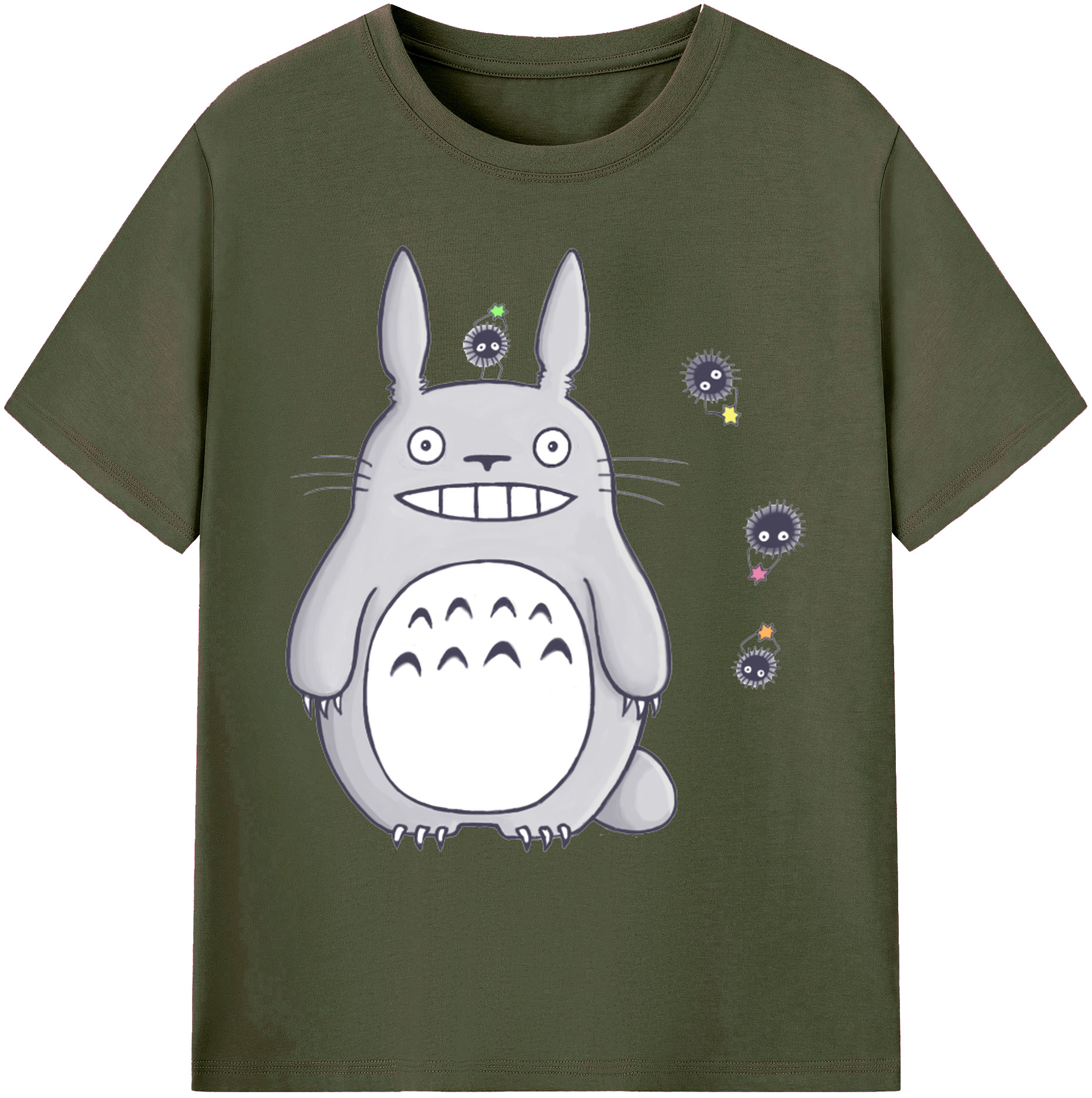 （画像用） となりのトトロ 草壁メイ 草壁サツキ My Neighbor Totoro Satsuki Kusakabe Mei Kusakabe 綿100％ メンズ半袖Tシャツ｜肌触りやわらか＆通気性